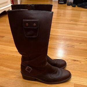 Caterpillar Women's Dark Brown Leather Boots